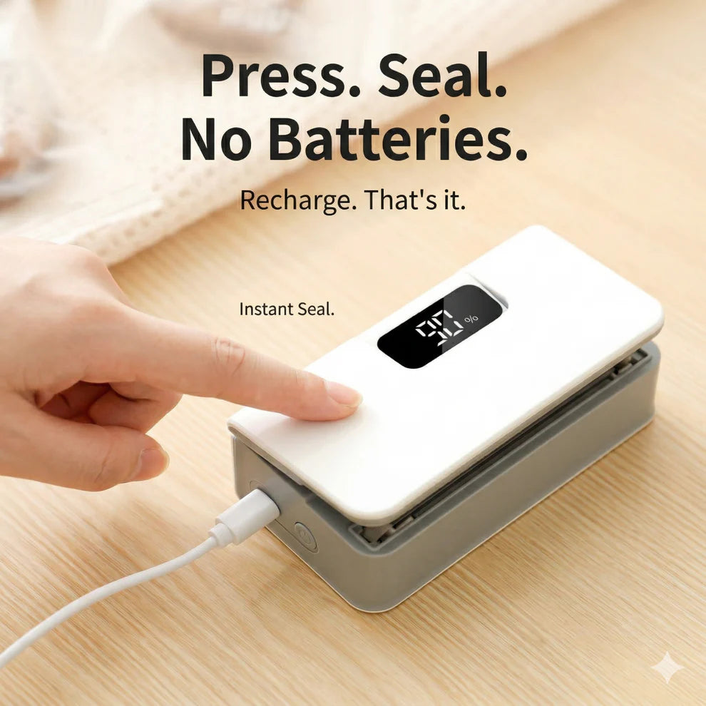 **Rechargeable Handheld Airtight Bag Sealer**